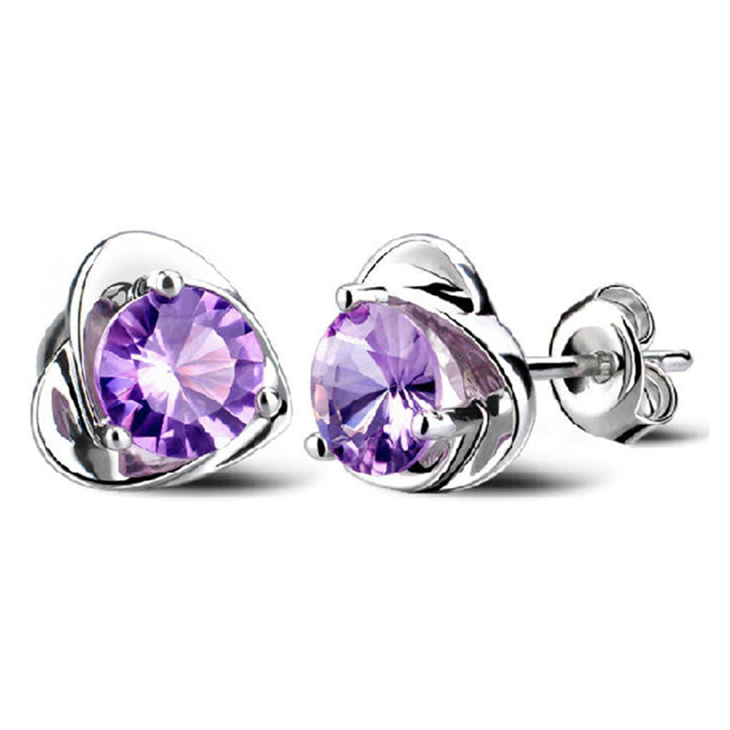 Lymphatic Earrings for Women Negative Lon Lymph Detox Earrings Lymphvity Germanium Earring Drainage Slimming Jewelry Gift (Purple)