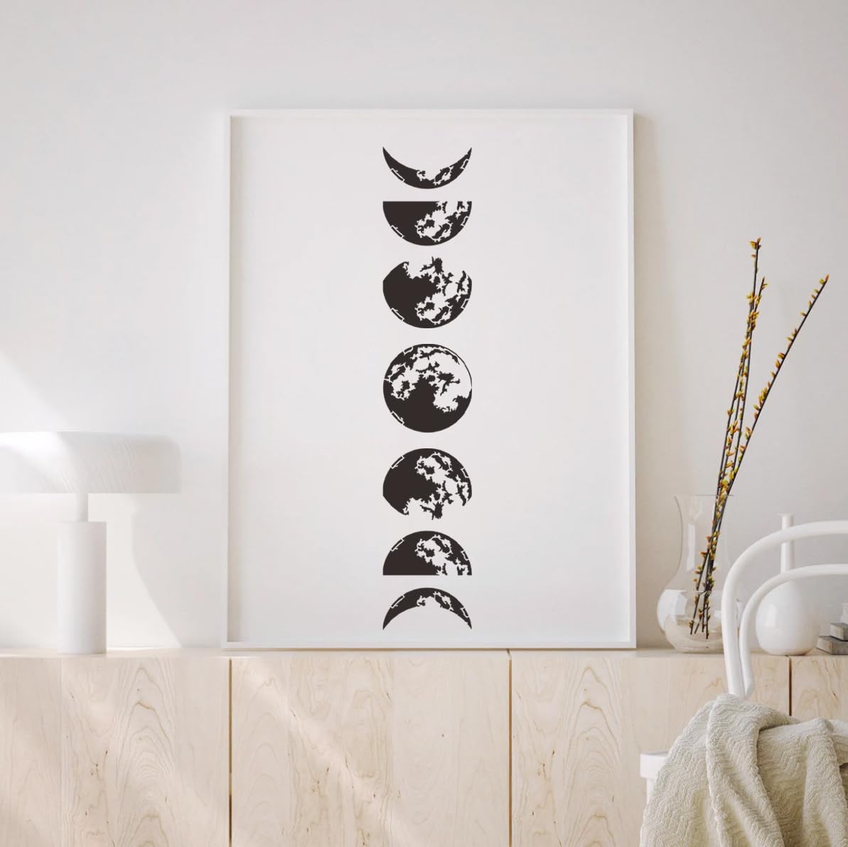 Moon Stencils for Painting Star Stencil Reusable Sun Clouds Stencils for Painting on Wood Furniture Canvas Fabric Walls