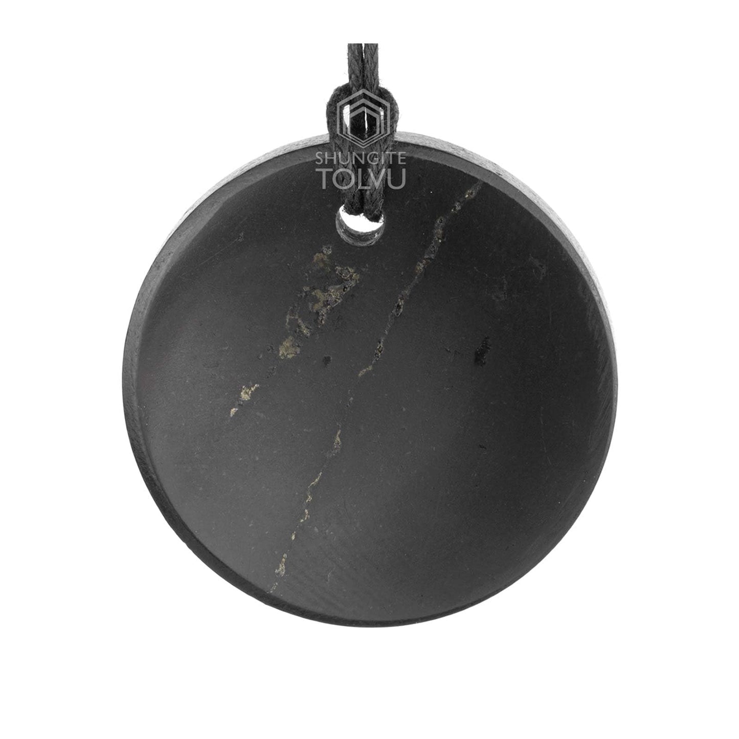 Shungite Pendant "Vitality" - Made of Authentic black Russian shungite stone - Handmade - TOLVU