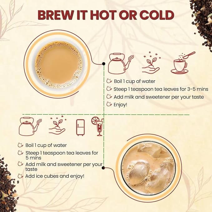 Darsam Masala Chai - 8.8oz (250g) | Premium Assam Black Tea with Cardamom, Cinnamon, Cloves, Ginger & Black Pepper | Freshness Locked in Airtight PET Jar | Non-GMO & Gluten-Free