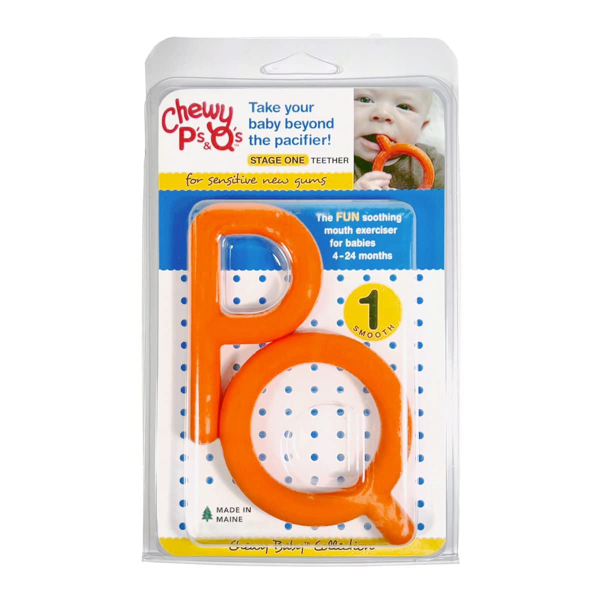 Chewy Tubes P’ & Q’ Oral Motor Chew Tool – Safe, Non-Toxic, Latex-Free – Durable Therapy Chew for Teething, Sensory & Speech Development