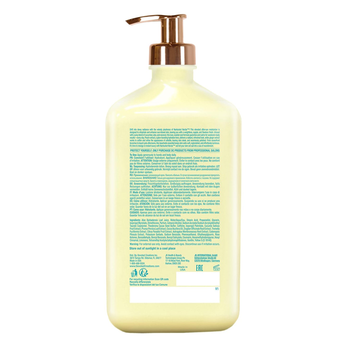 Devoted Creations Nantucket Nectar - Moisture Rich Après-Sun Cream After Sun Body Hydrator