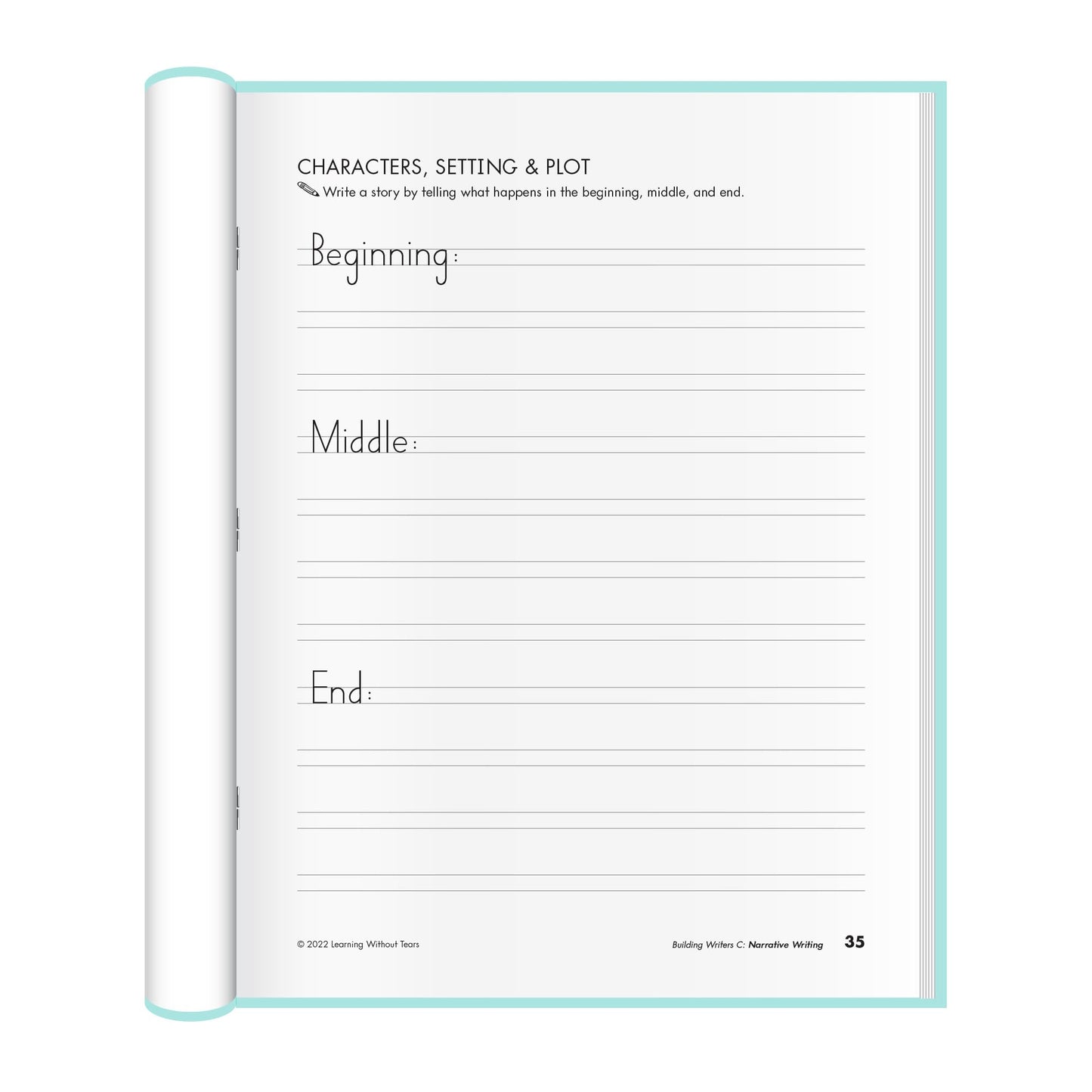 Learning Without Tears, Building Writers C, Student Edition, Age 7+, 2nd Grade+, Handwriting Without Tears, Narrative, Information & Opinion Writing, Fluency, School & Home, Tutoring