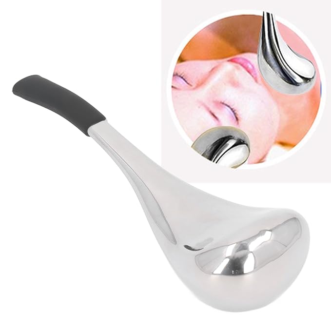 Ice Cryo Sticks, 304 Stainless Steel Cooling Roller Sticks Ice Globes Spoon for Women Face Eyes, Cooling Spa Globes Cold Roller for Face Puffiness and Wrinkles
