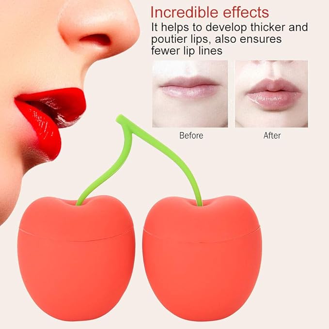 Lip Enhancer - Lip Plumper Device for Women & Girls, Beauty Tool with Cherry Shape Design, for Lip Training & Plumping, Portable Lip Care Device