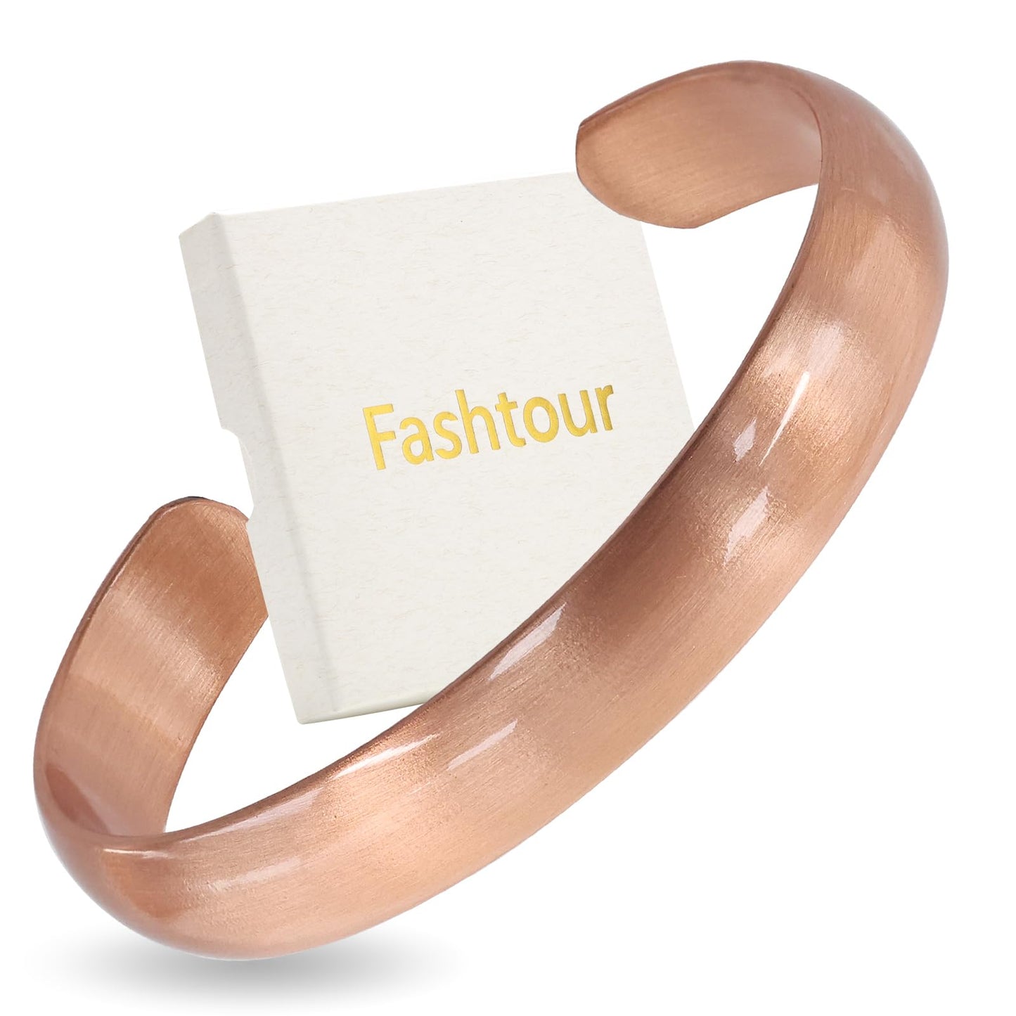 Fashtour Pure Copper Bracelet – Copper Bracelet for Men & Women – 100% Solid, Raw & Uncoated Handmade Hammered Tibetan Cuff Bangle (Copper651C)