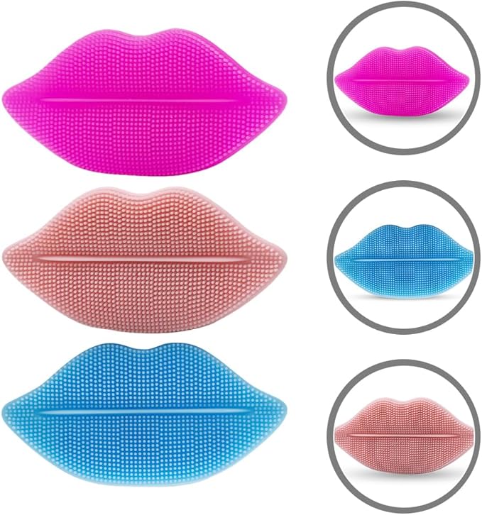 3pcs Lip Scrub Brush Exfoliating Lip Brush Women Lip Exfoliator Tools Smoother Lip Appearance