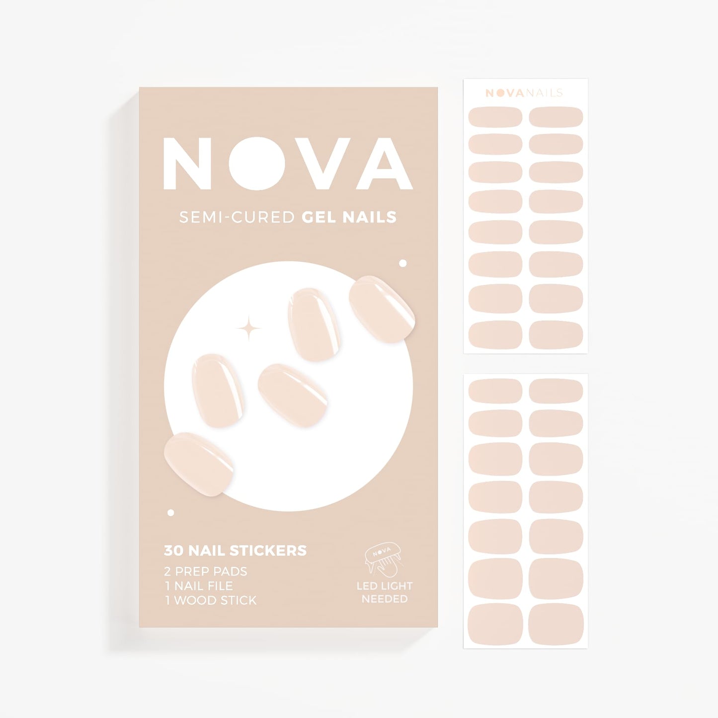 Nova Nails Semi Cured Gel Nail Strips (Muse)