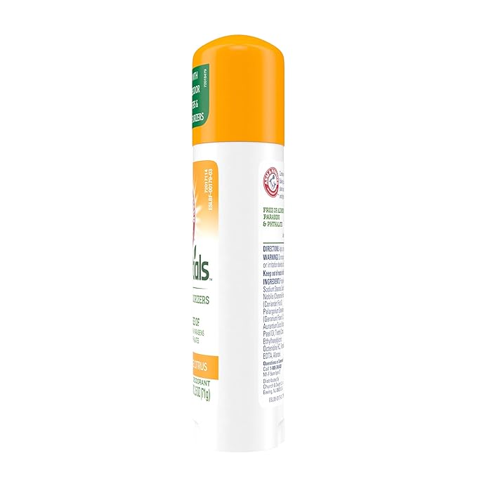 Arm & Hammer Essentials deodorant, crisp orange citrus, 2.5 ounce, 6 Count