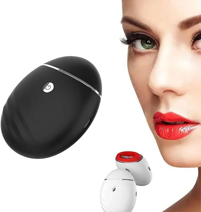Electric Lip Vacuum Plumper,Lip Plumper Device,Lip Enhancer Plumper Tool,Automatic Lip Enhancer Fuller Device,Bigger Lip Suction Plumper Tool,3 Gears Lip Augmentation Beauty Device (Black)