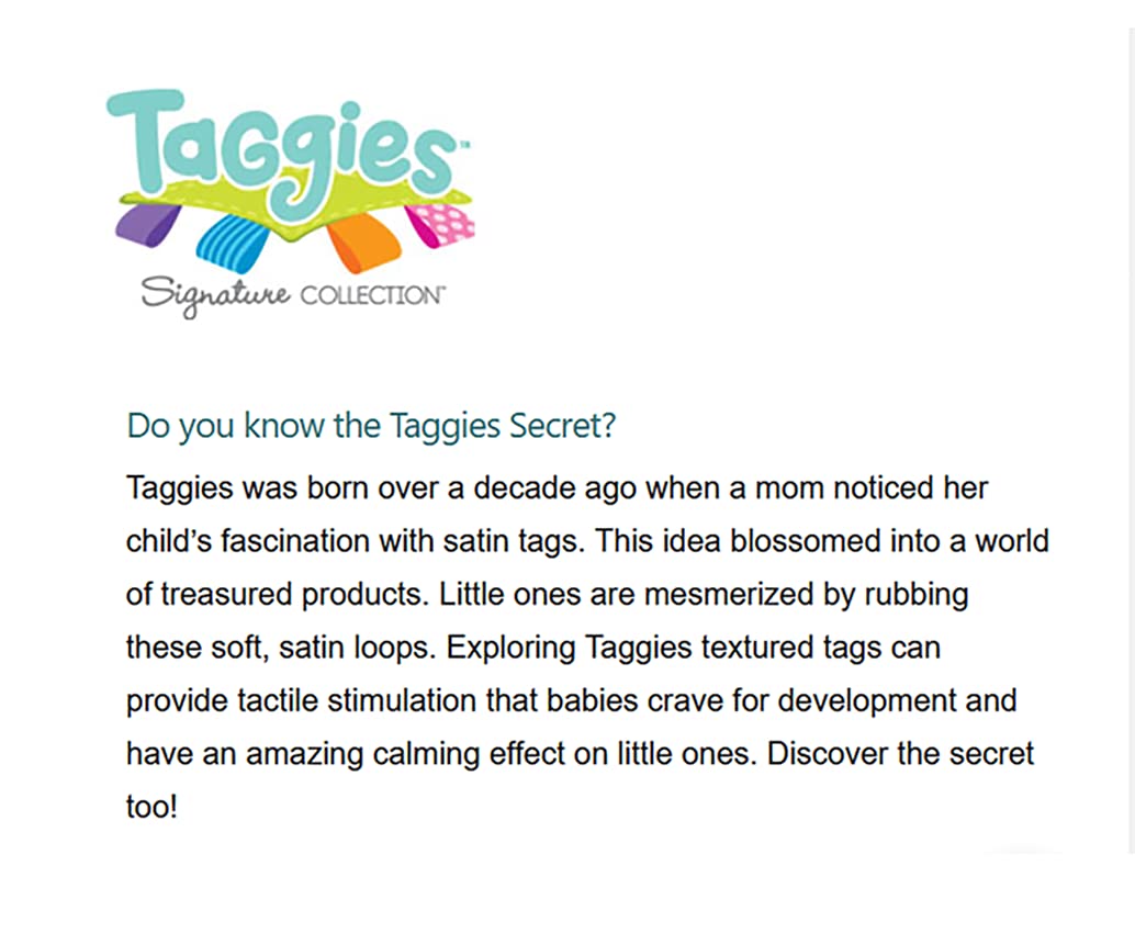 Taggies Soft Baby Rattle with Teether Ring, 6-Inches, Buddy Dog
