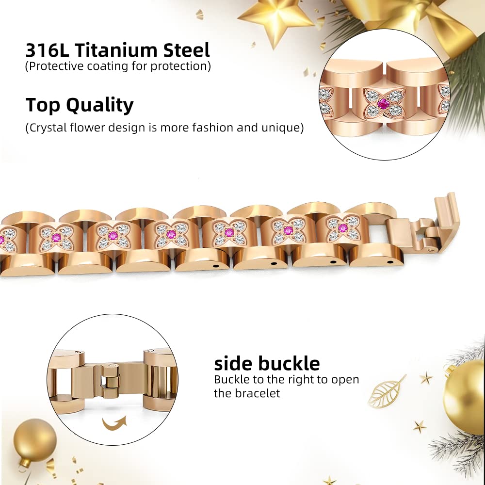 JEROOT Ultra Strength Magnetic Bracelet for Women | 3500-6000 Gauss Neodymium Magnets | Magnetic Therapy Jewelry with Adjustable Tool & Gift Packaging