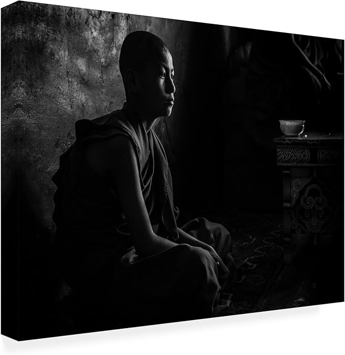 Trademark Fine Art Canvas Wall Art - Marco Tagliarino 'Novice In The Dark' Wall Art for Living Room, Bedroom, or Office Décor
