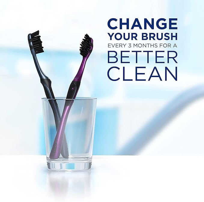 Oral-B Charcoal Toothbrushes, Medium 2ct (Pack of 2)