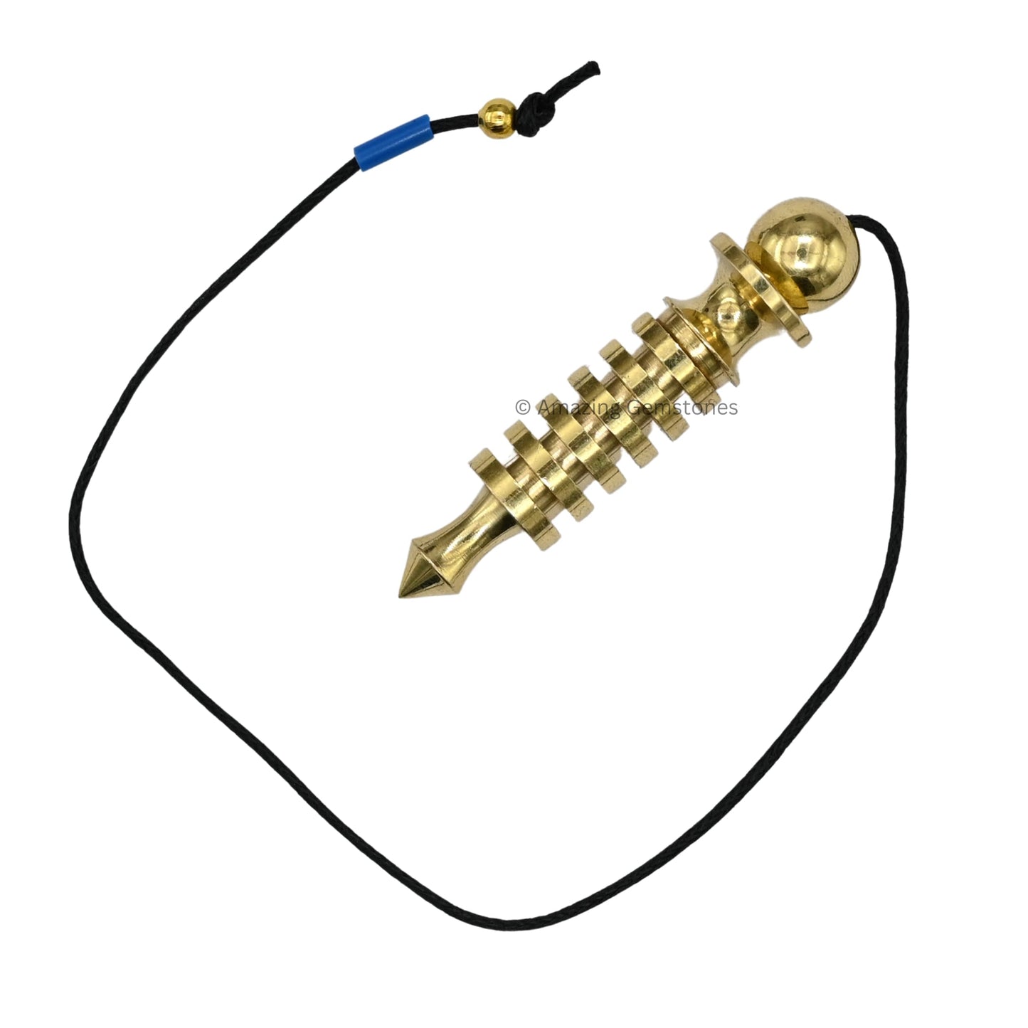 Amazing Gemstone Healing Metal Pendulums for Divination, Gold 6 ISIS Ring Plate Steel Copper Pendulum High Energy Pendulo de Bronce Pendulos de Mesa MP82