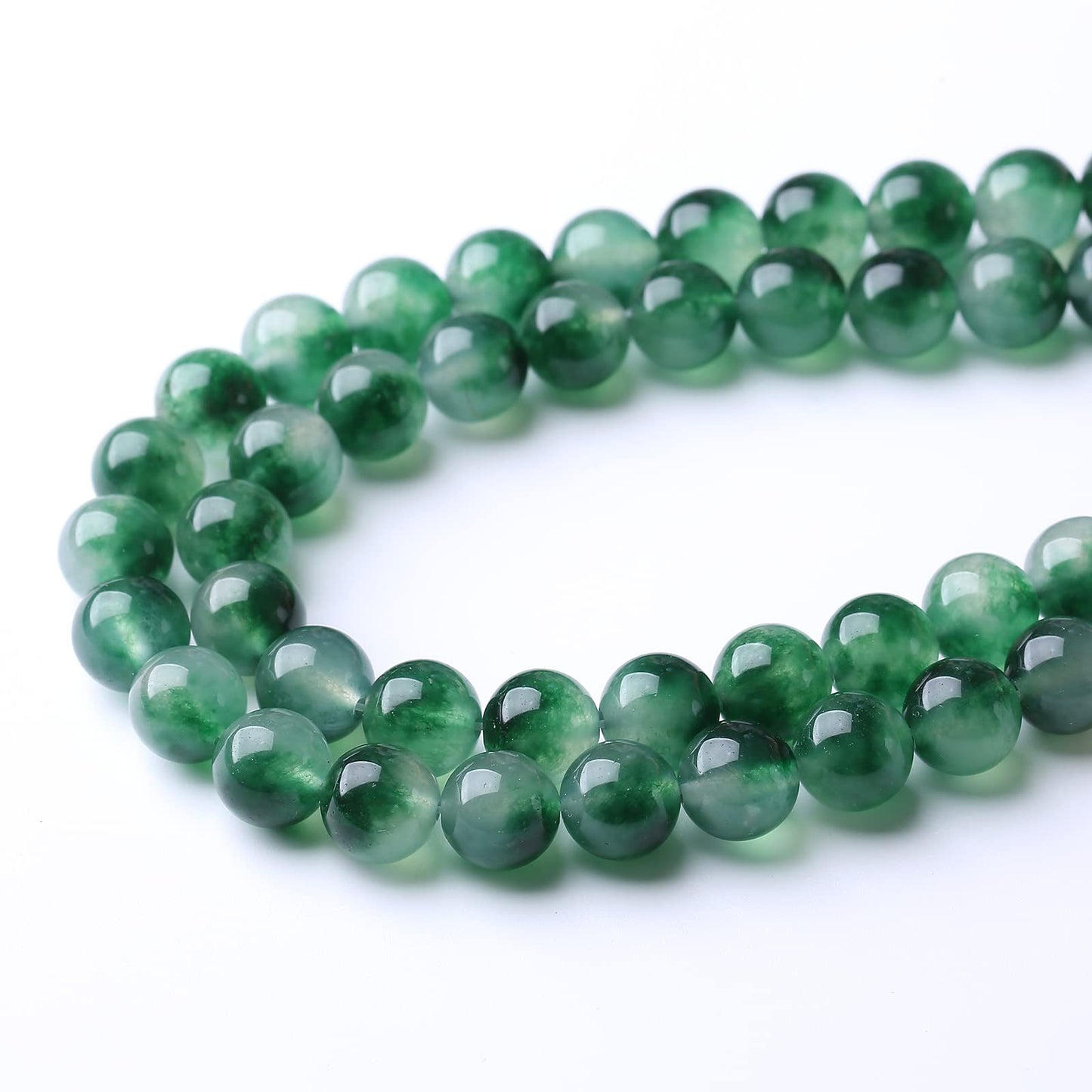 32PCS 12MM Aquatic Agate Stone Beads Energy Healing Beads for DIY Jewelry Bracelet Necklace Making for Jewelry Making 15Inch