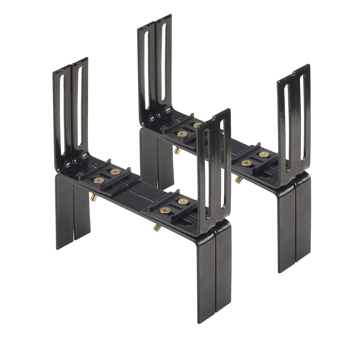 Deck Railing Planter Stand, Retractable Balcony Plant Holder for Window Box Planter, Handmade Steel Rectangular Flower Box Clip for Windowsill, Garden, Patio Fence, Front Porch