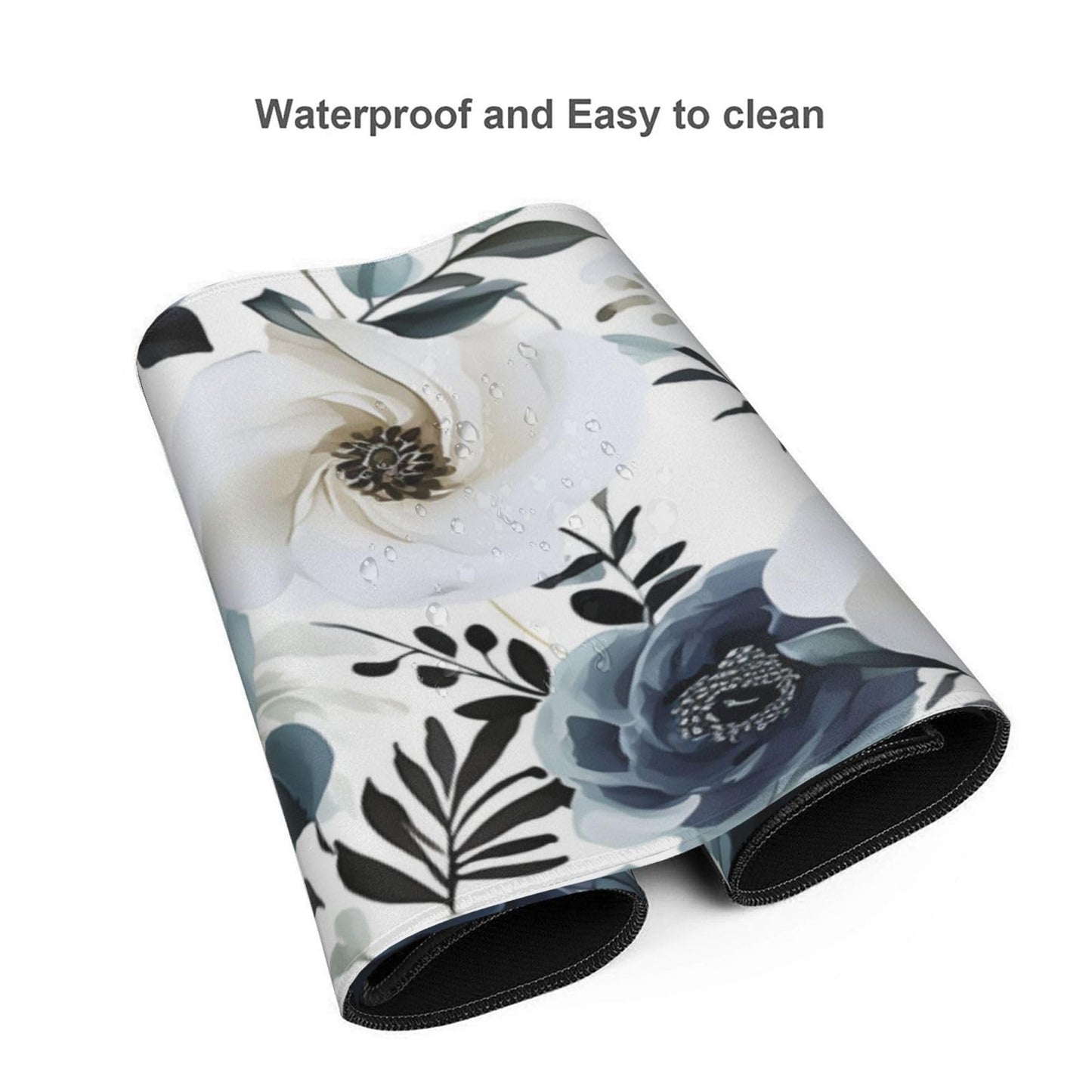 35.4 x 15.7 in, XXL Large Mouse Pad for Desk, Extended Keyboard Mouse Mat for Computer Office, Big Laptop Mouse pad, Gaming Pc-Boho Navy Blue Peony Florals