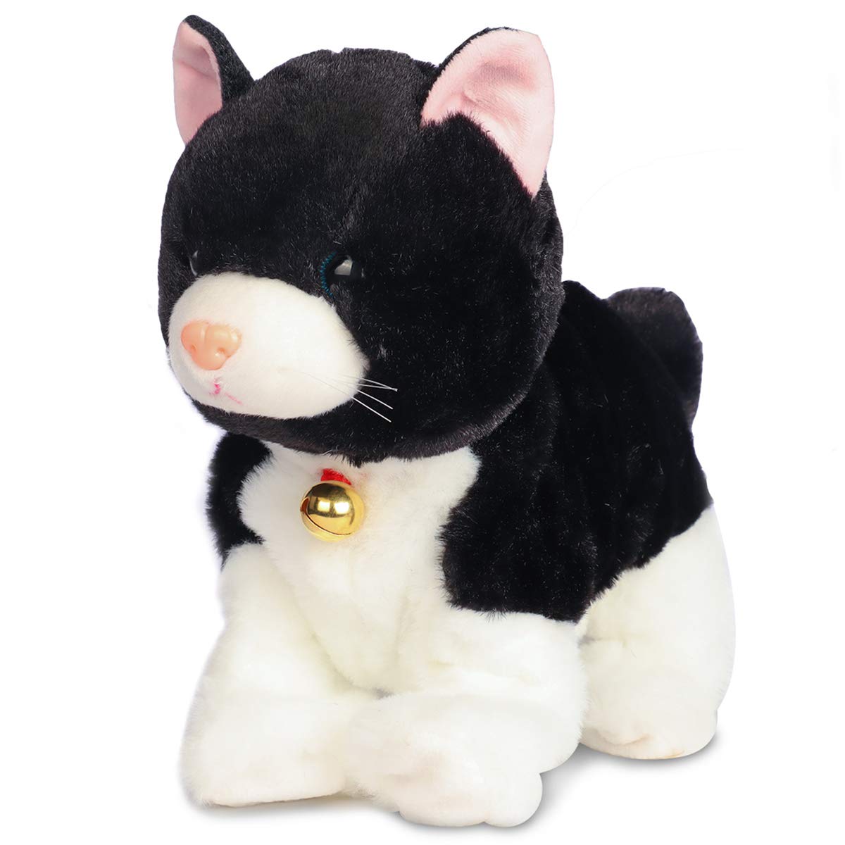 Smalody Interactive Plush Toys, Novelty Sound Control Mechanical Cat Electronic Pets Robot Cat Gift for Children (Black)