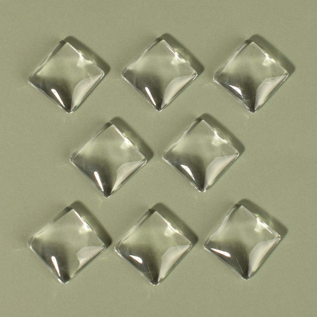Beaupretty 100Pcs Clear Glass Nail Color Display Beads Double-Sided Nail Art Chart for Salon Manicure Tool Easy Color Selection