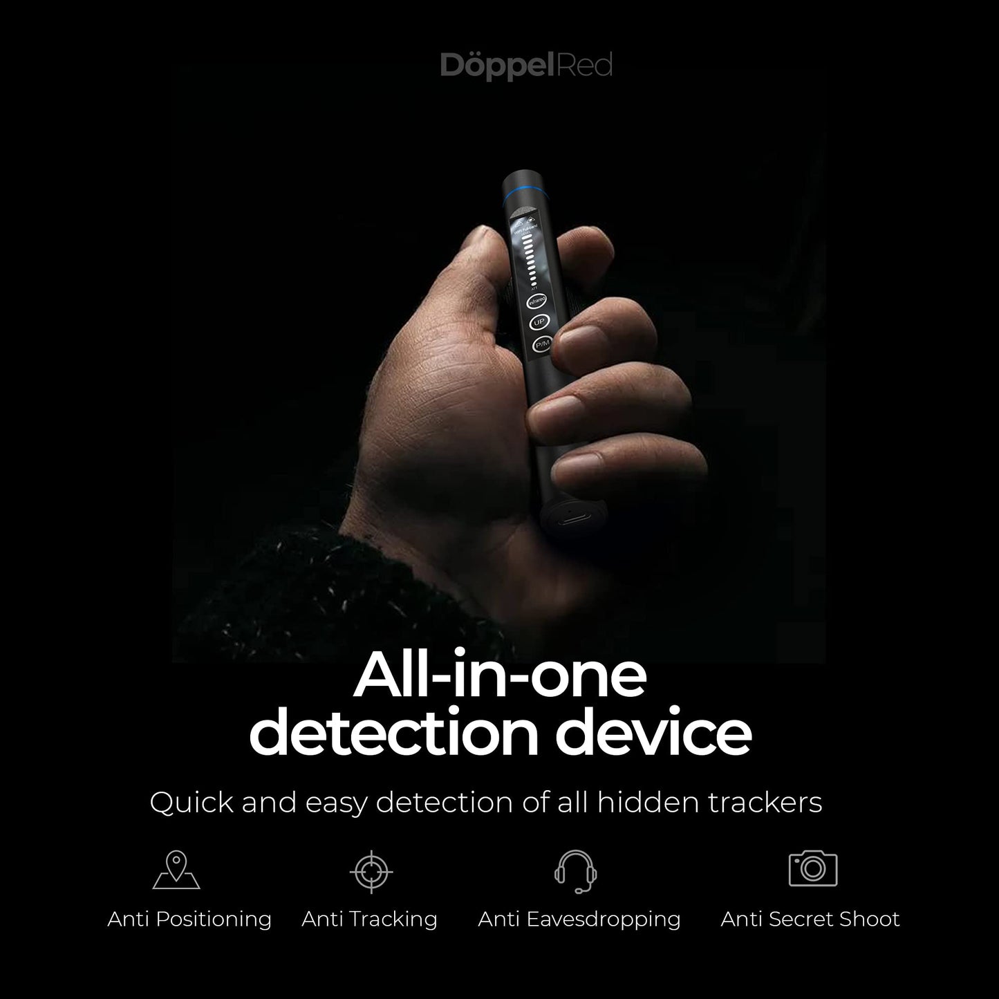 ORIONYX Hidden Camera Detector, Privacy Pen Anti-Spy Camera Finder, Bug and GPS Tracker Detector for Home, Office, and Travel - Hero Pen Hidden Device Detector, Perfect for Gift