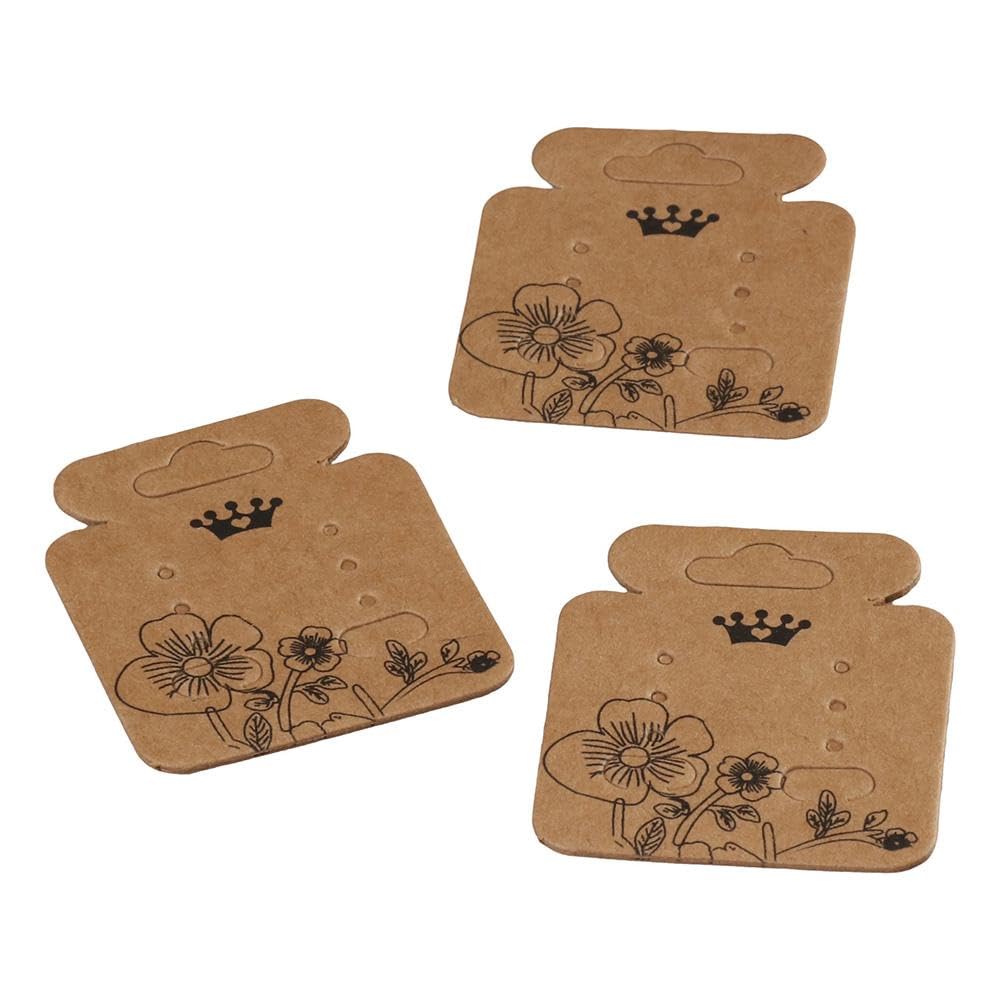 HomeSoGood 200Pcs Earring Cards Holder for Jewelry Earring Ear Studs,Jar Shape Earring Display Cards Hanging Holder Display Hang Cards