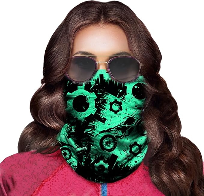 Obacle Neck Gaiter Face Mask Bandana for Dust Wind Sun Protection for Men Women