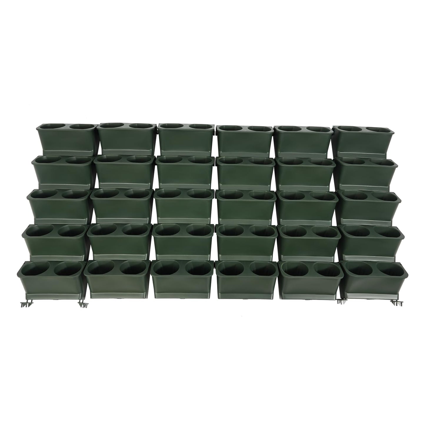 JOMCYDM Vertical Planter with 30 Pockets Wall Mounted Planter Living Wall Planter Indoor Outdoor Wall Plant Holder Microgreens Growing Kit Herb Pots