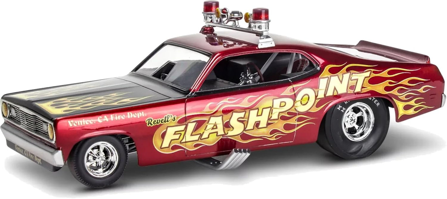Revell 14528 '70 Plymouth Duster Funny Car 1:24 Scale 100-Piece Skill Level 4 Model Car Building Kit