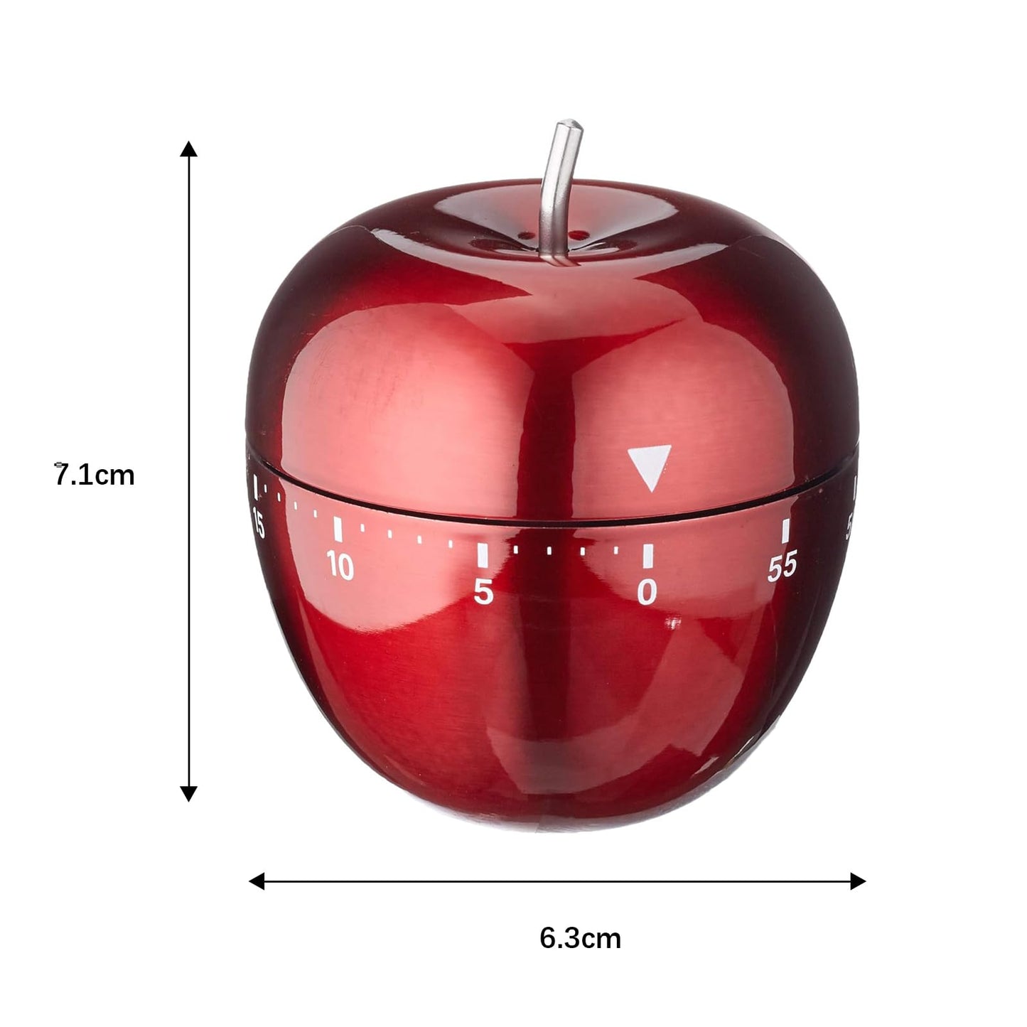 Kitchen Timer Stainless Steel Mechanical Rotating Alarm 60 Minutes Count Down Timer for Cooking Learning