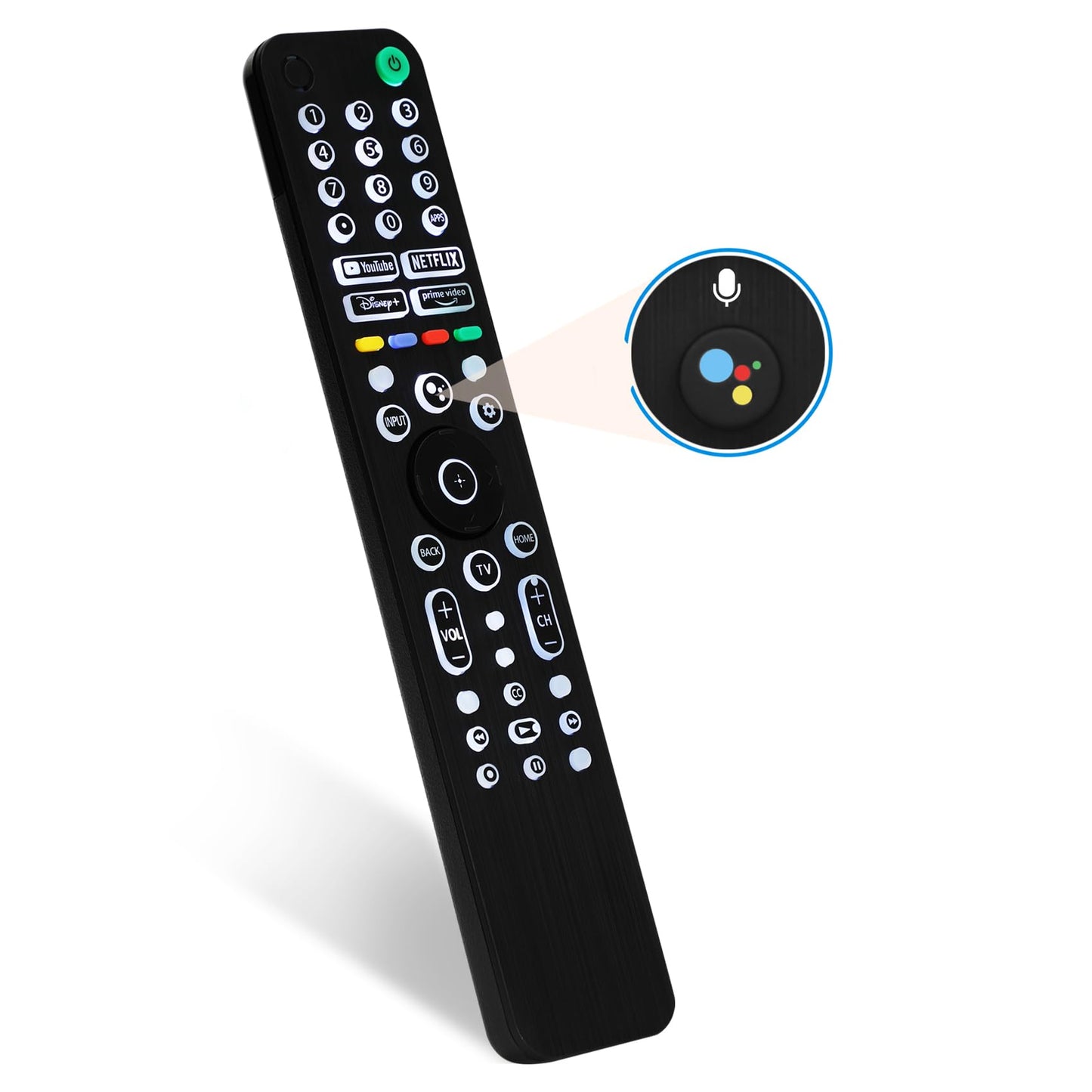 Universal Backlit Remote for Sony TV, for All 2019-2025 Sony Remote Control for Smart TV with Voice Control, Replacement Remote for Bravia XR/XBR/KD Series Google TVs, Backlight, 1 Year Full Warranty