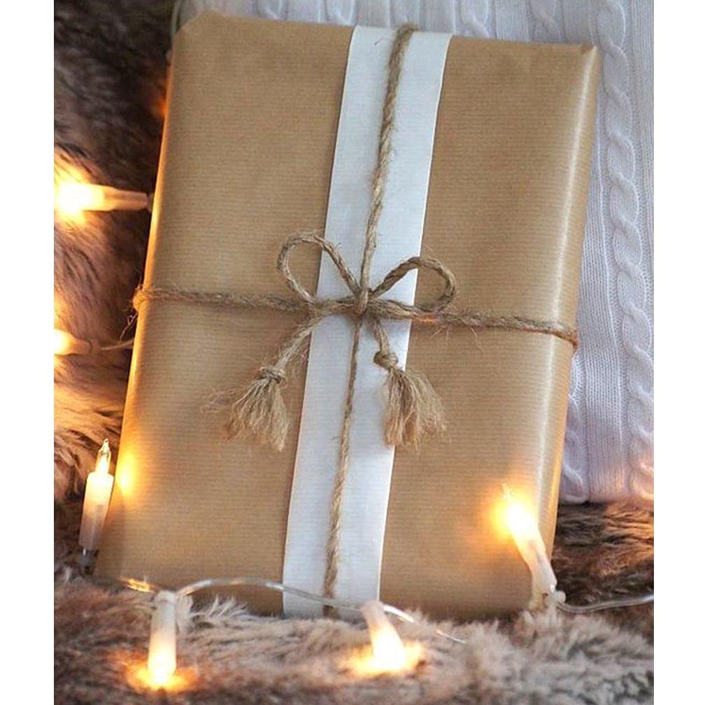Twine String for Crafts,2.5mm Jute String and Black and White Cotton Twine for Arts Crafts,328 Feet Per Roll