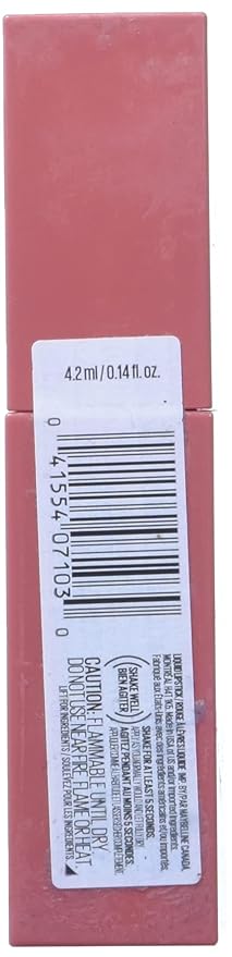 MAYBELLINE Super Stay Vinyl Ink Longwear No-Budge Liquid Lipcolor Peachy Nude and Berry Burgundy, 0.14 fl oz Each, 2 Count