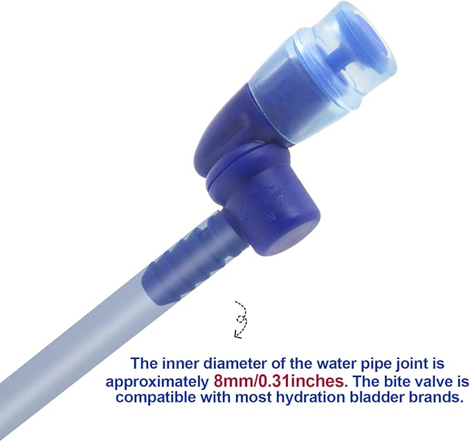 Hydration Bags Bite Valve Mouthpiece Replacement for Cross Country Bladder Bag Detachable Universal Manual Switch for Any Hydration Pack System