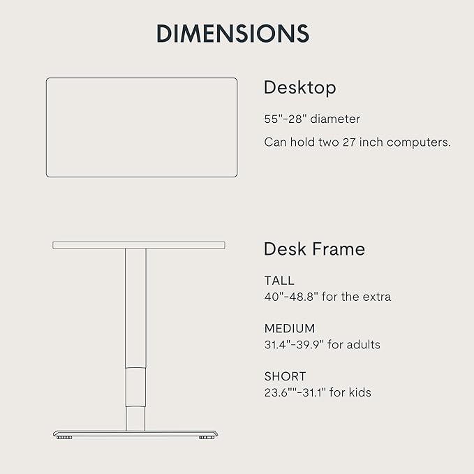 FLEXISPOT E6 MAX Dual Motor 55x28 Inch 3-Stage Heavy Duty Standing Desk, 330lbs Weight Capacity, Height Adjustable Desk w/Cable Management & Wheels (Seamless Black Desktop + Black Frame)