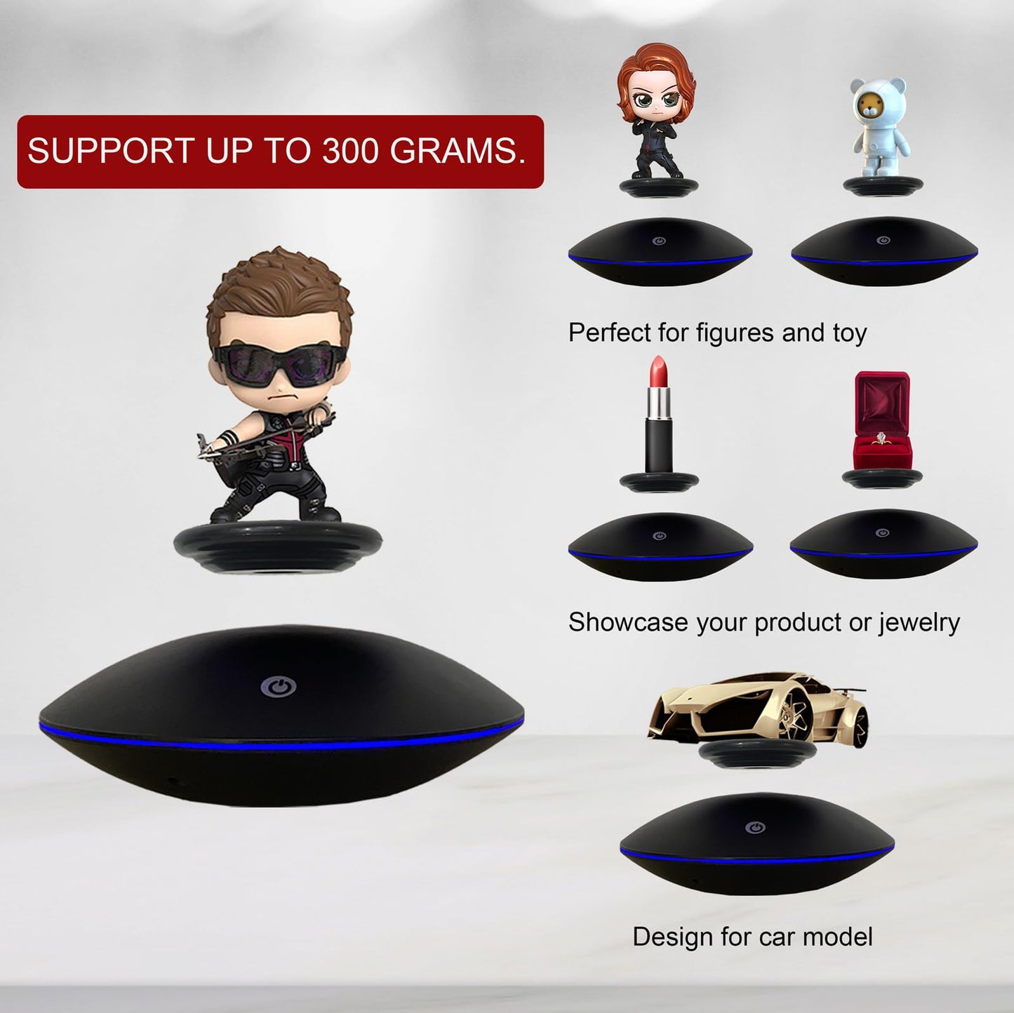 Levitating Display Stand, Floating Display Rack For Toys, Figures, Miniatures Rotation Display Stand