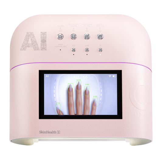 AI UV LED Best Nail Lamp-O NAIL AI Precision Scan,Reduce Excess UV Skin Damage-2in1 AI Computer&Nail Dryer with HD Visible Screen,109 LEDs 2X Faster Curing,Nail Curing Lamp for Salon and Home Pink