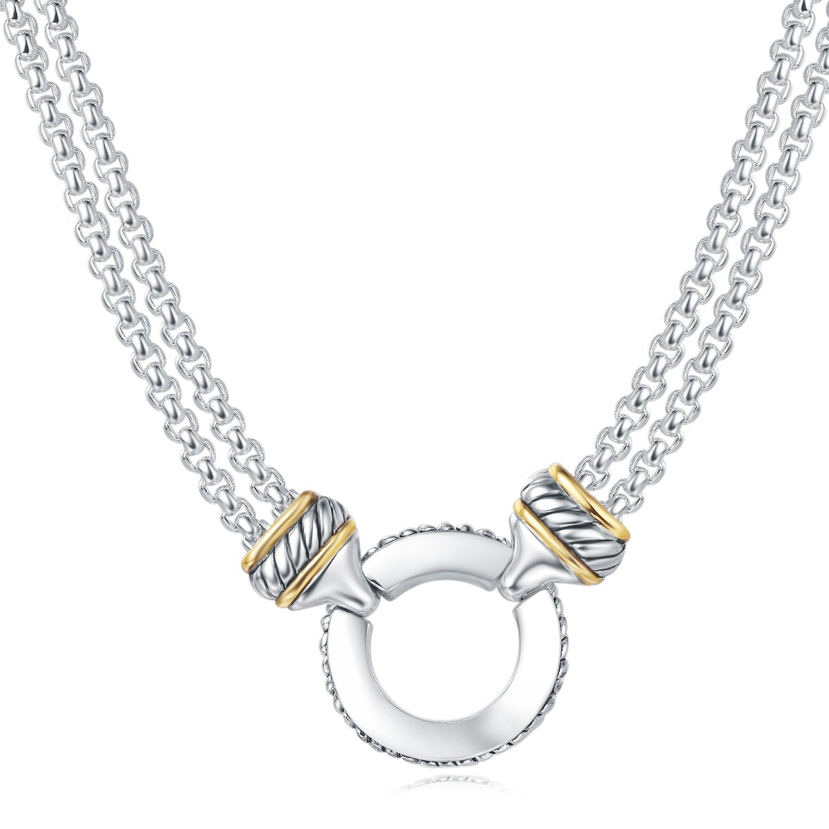 UNY designer Inspired Short Necklace 45cm + 5 cm 3mm Box chain Classic Elegant Vintage Antique Jewelry