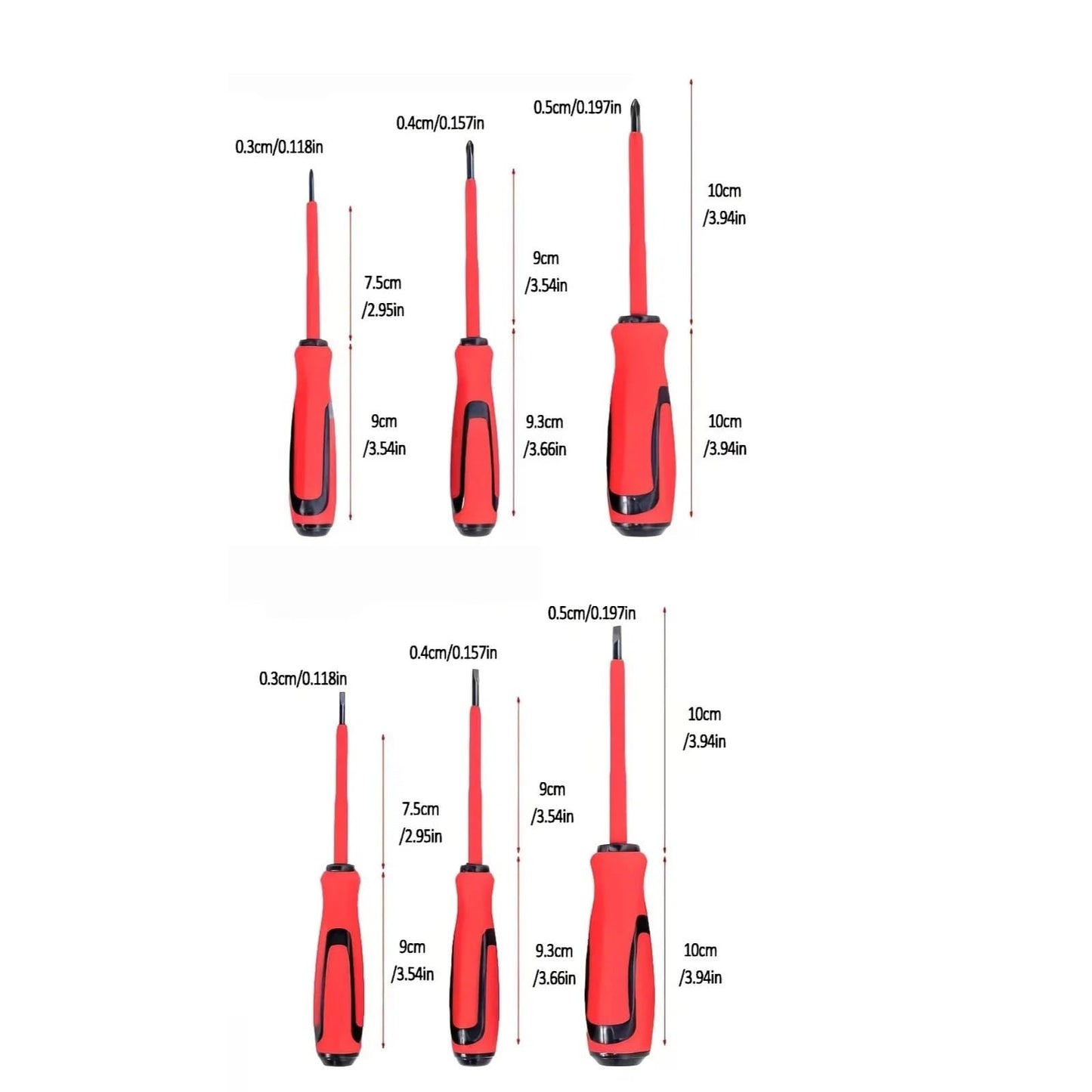 6 PCS Screwdriver Set, Professional Cushion Grip, Magnetic Screwdriver Kit for Household & Daily Use