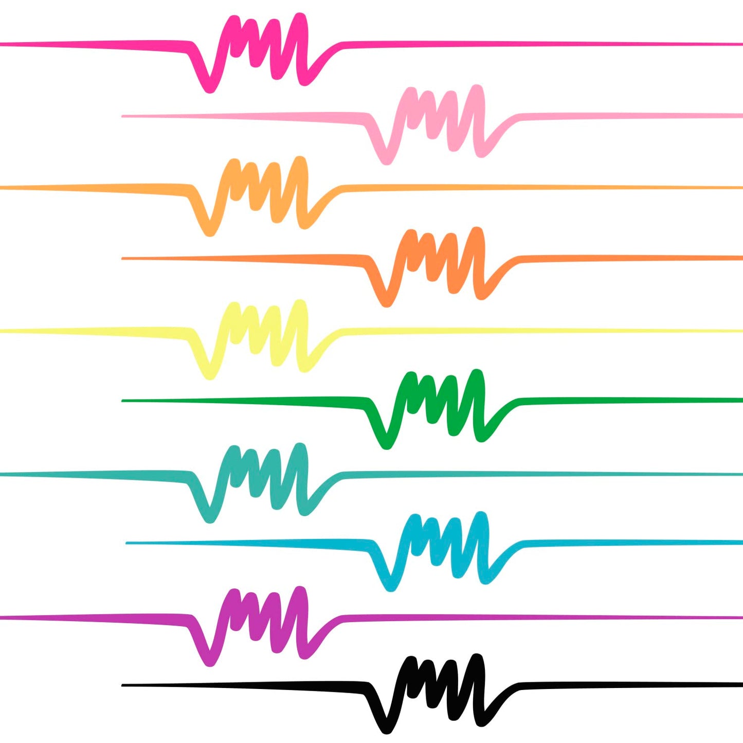 Tulip Permanent Fabric Brush Tip Markers, Neon, Set of 10
