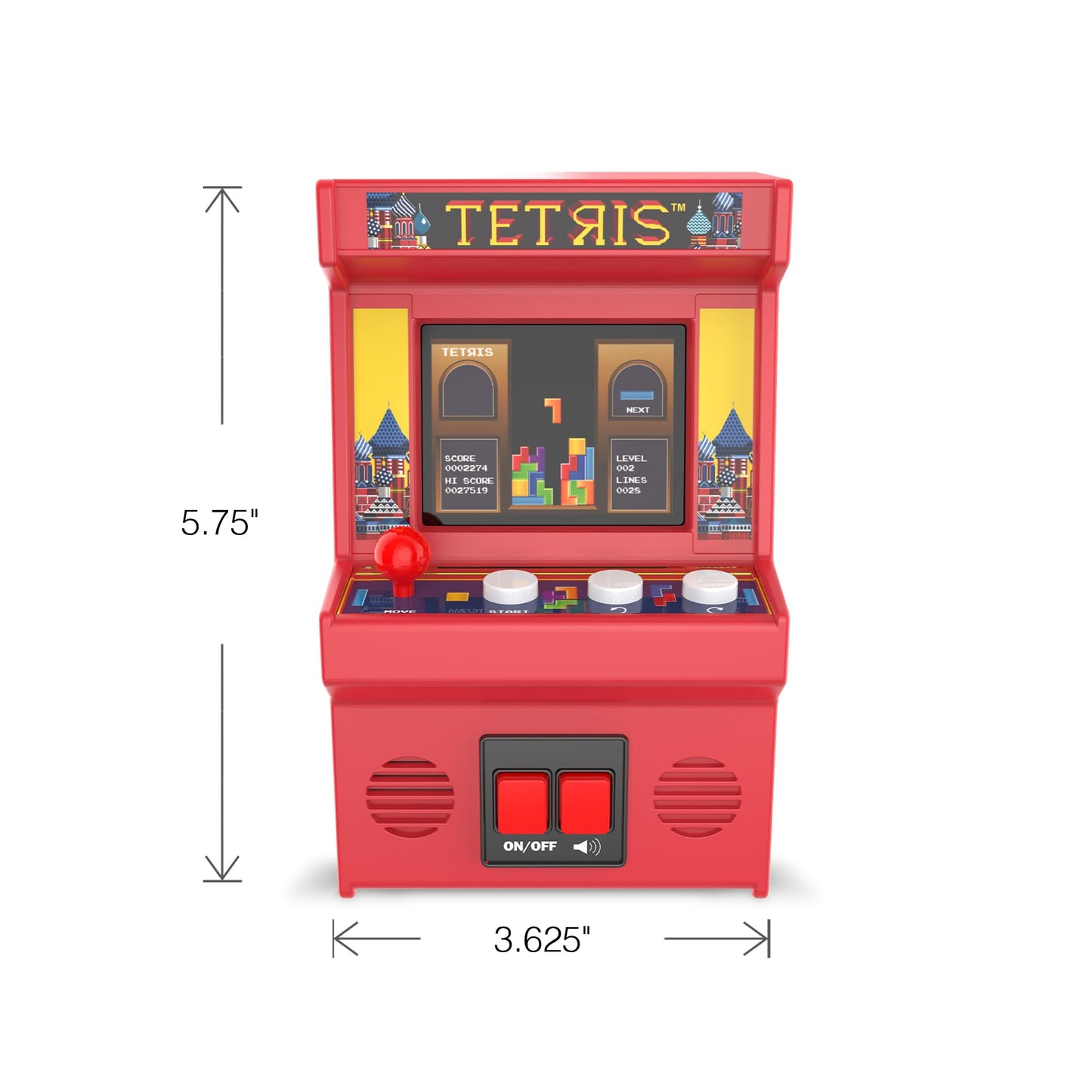 Arcade Classics - Retro Mini Arcade Game, Full Color Screen, Classic Handheld Electronic Game Console, 90s Toy, Great Gift for Kids 8+, Tetris