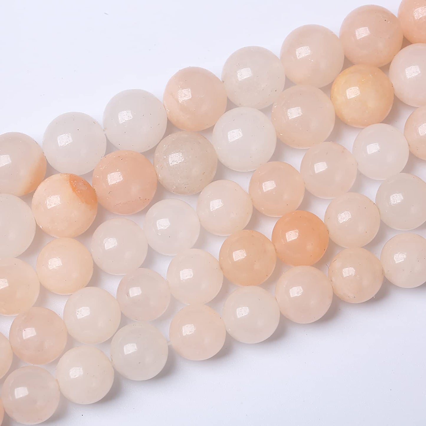 46PCS 8mm Natural Pink Aventurine Gemstone Beads Round Loose Spacer Stone Beads for Jewelry Making DIY Bracelet Necklace Materials 15"