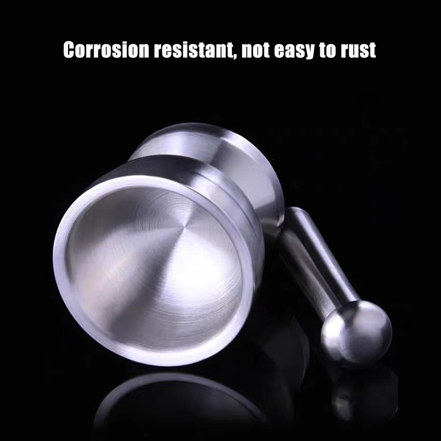 VABX-Purple Stainless Steel Mortar and Pestle Set with Lid and Anti Slip Base for Spice Medicine Grinder Coffee Bean Crusher(Small)