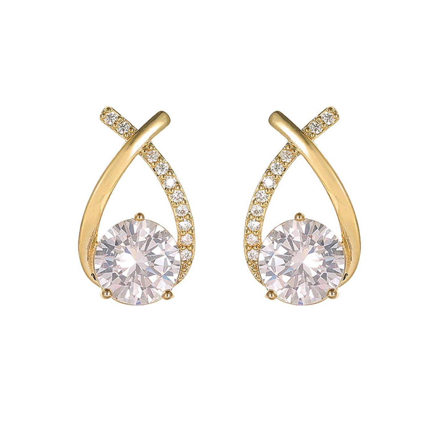 Lymphatic Earrings for Women Halolux Lymphvity Germanium Drainage Therapy Negative Ion Lymph Detox Earrings Jewelry (Gold2)