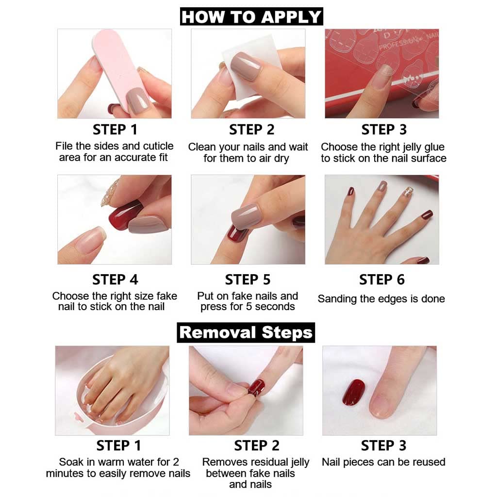 RikView White Almond Press on Nails Medium Fake Nails Nude Stick on Nails Embossed Nails with Daisy Design