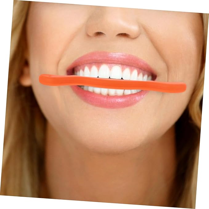 NOLITOY 2pcs Silicone Smile Trainer Mouth Muscle Tightener for Youthful Facial Safe Material for Speech Improvement and Lip Shaping Exercise