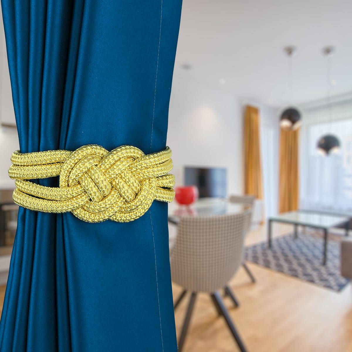 4 Pack Magnetic Curtain Tiebacks (4 Count)
