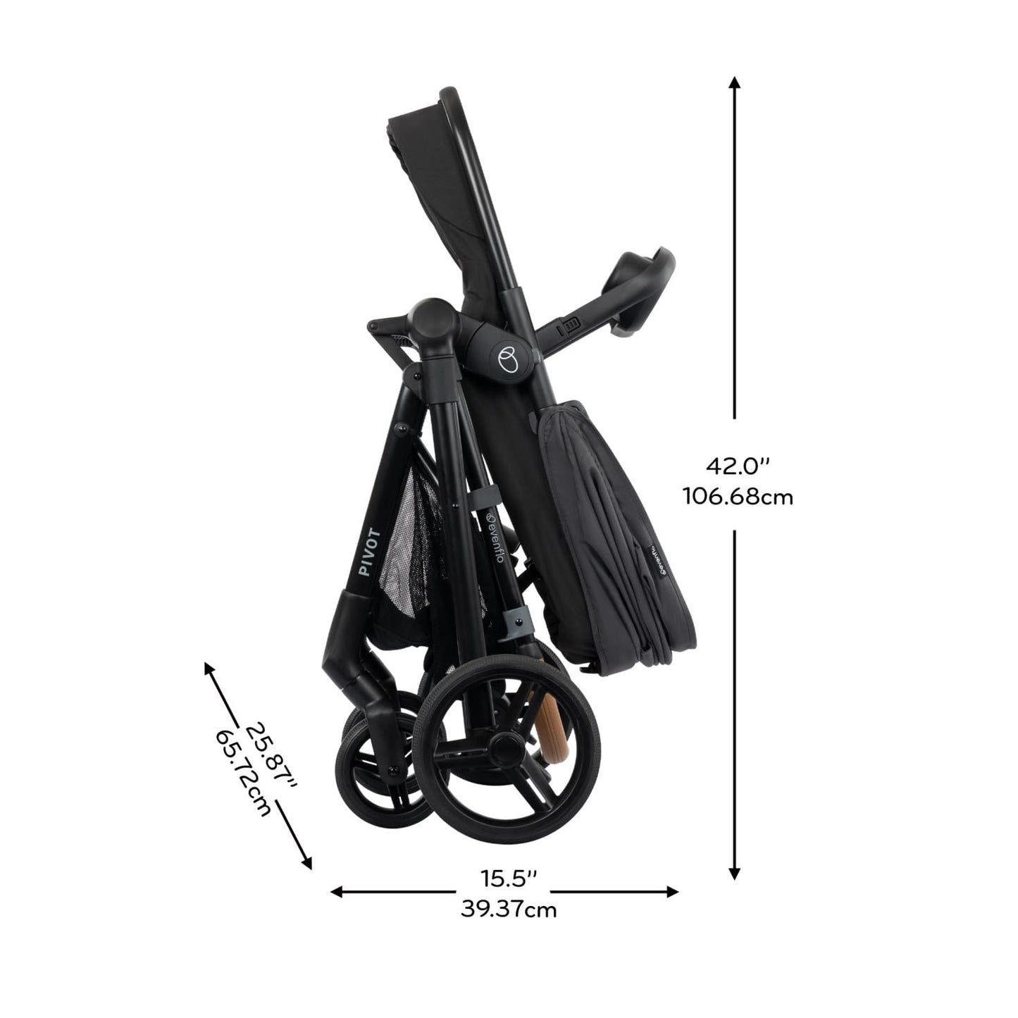 Evenflo Pivot NXT Travel System with LiteMax NXT Infant Car Seat (Silverado Gray)
