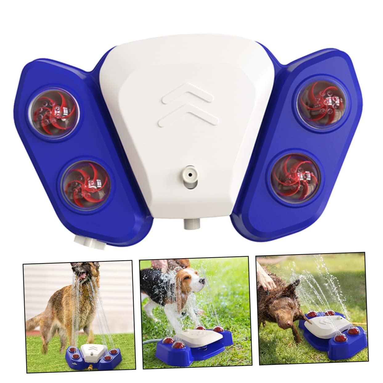 HOMOBABE Pet Automatic Water Dispenser Shower Spray Toy Versatile Water Spray Fun for Dogs Interactive Plaything for Bathing and Outdoor Activities