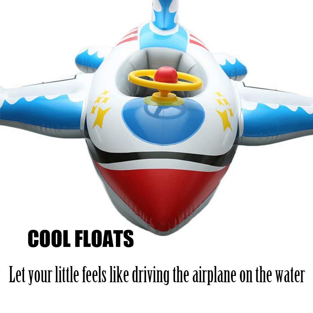 Infant Floats for Pool, Inflatable Airplane Float for Toddler